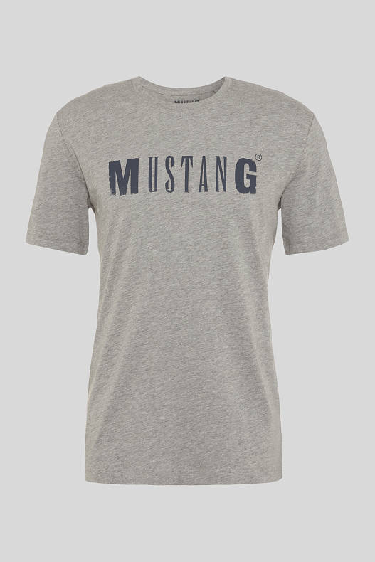 Homme - MUSTANG - T-Shirt - gris chiné