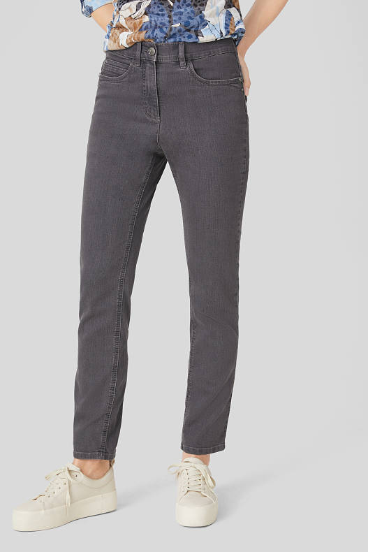 Promoții - Slim jeans classic fit - denim-gri