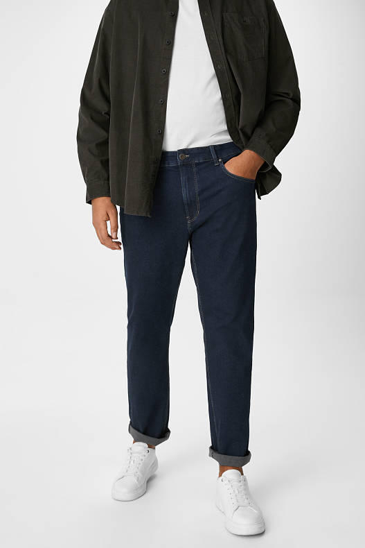 Muži - Regular jeans - džíny - tmavomodré