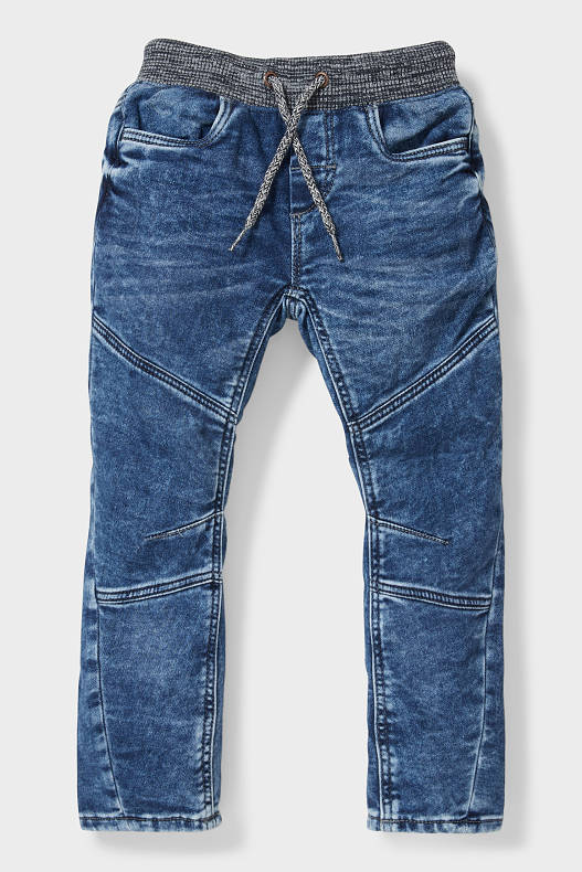 Copii - Curved jeans - denim-albastru gri