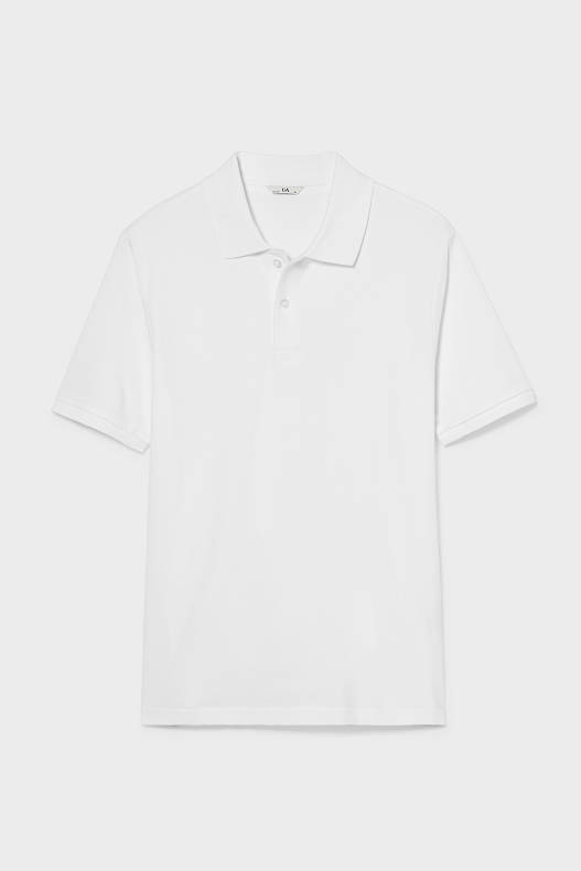 Tendință - Tricou polo - alb