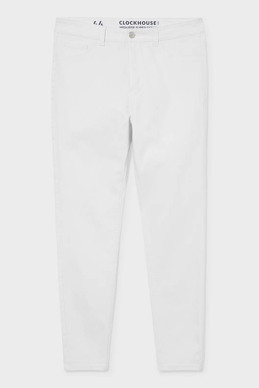 Tendință - CLOCKHOUSE - super skinny jeans - alb