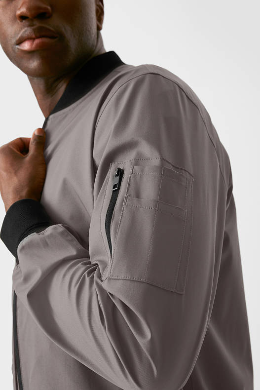 Bărbați - Jachetă de aviator - flex - grafit