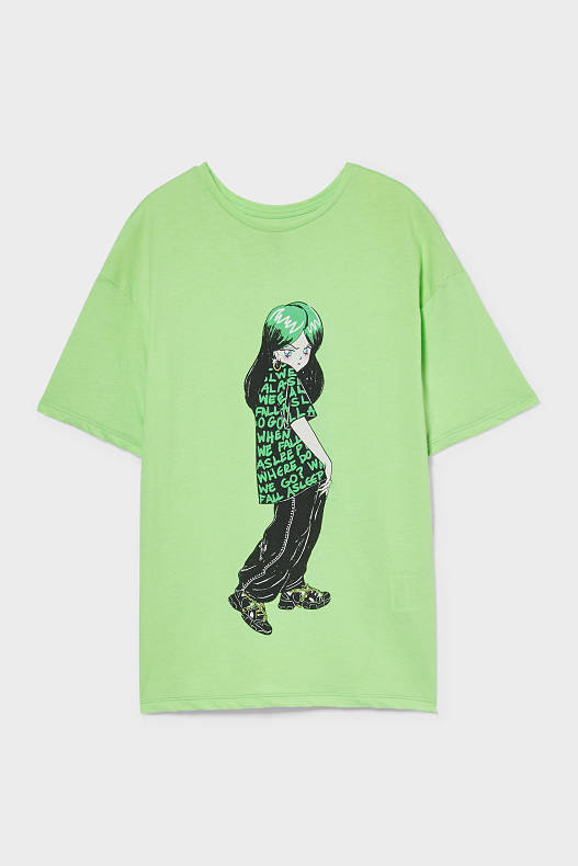 Bambini - Billie Eilish - t-shirt - verde chiaro