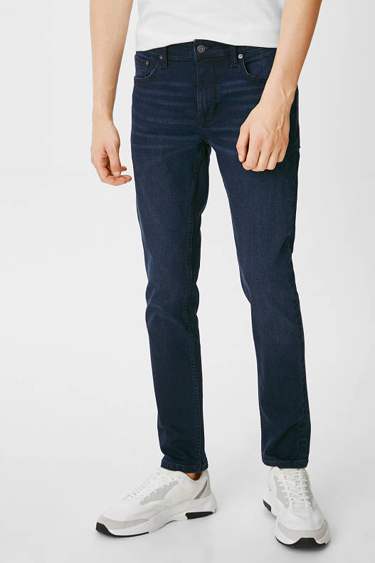 Muži - CLOCKHOUSE - skinny jeans - LYCRA® - džíny - tmavomodré