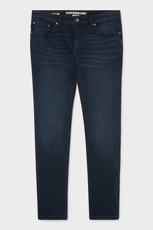 Muži - CLOCKHOUSE - skinny jeans - LYCRA® - džíny - tmavomodré
