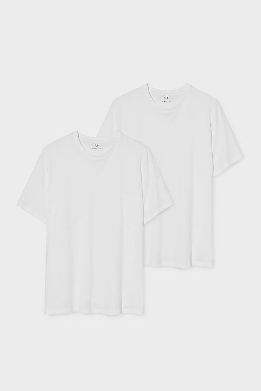 Homme - Lot de 2 - T-shirt - blanc
