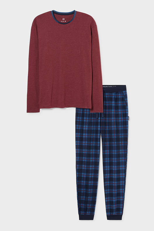 Homme - Pyjama - marron / bleu