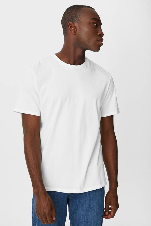 Homme - Lot de 2 - T-shirt - blanc