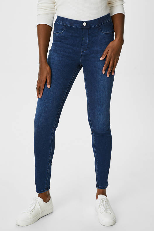 Rebaixes - Paquet de 2 - jegging jeans - mid waist - efecte push-up - texà gris fosc