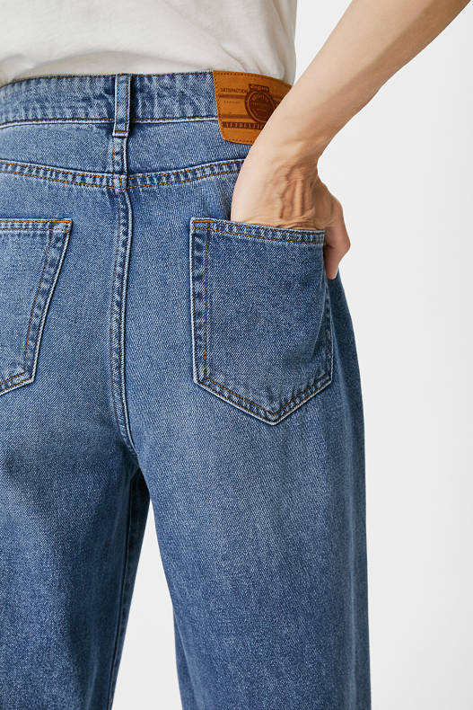 Produse - Jinglers - wide leg jeans - denim-albastru