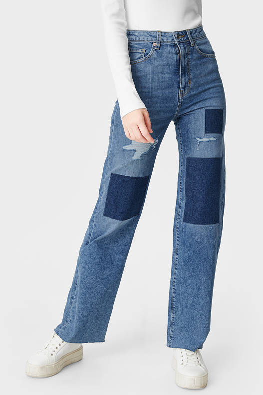 CLOCKHOUSE - CLOCKHOUSE - relaxed jeans - džíny - modré