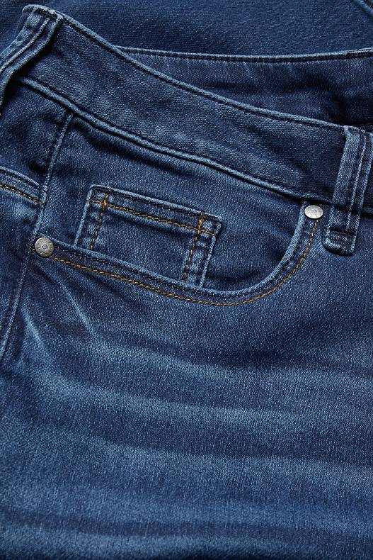 Promoții - Slim jeans - talie medie - denim-albastru închis