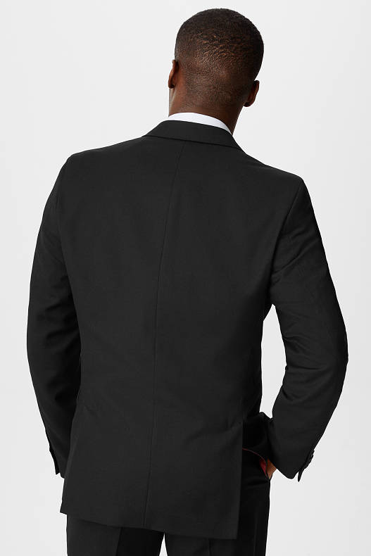 Bărbați - Sacou modular - slim fit - negru