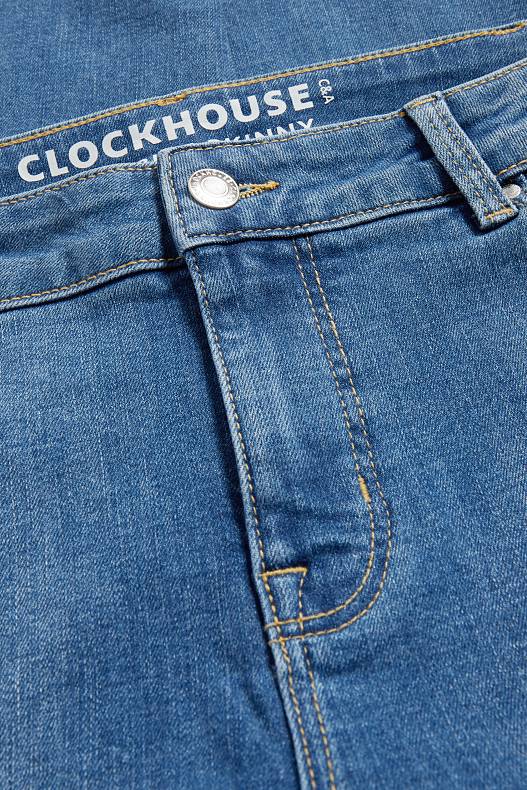 Promoții - CLOCKHOUSE - skinny jeans - high waist - denim-albastru