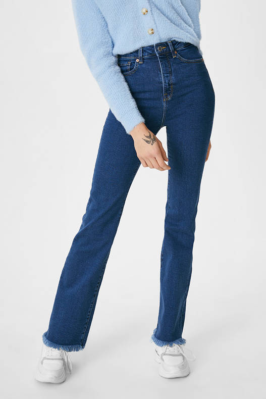 Femei - CLOCKHOUSE - flare jeans - denim-albastru