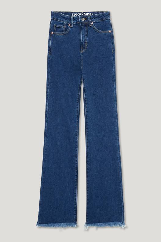 CLOCKHOUSE - CLOCKHOUSE - flare jeans - denim-albastru