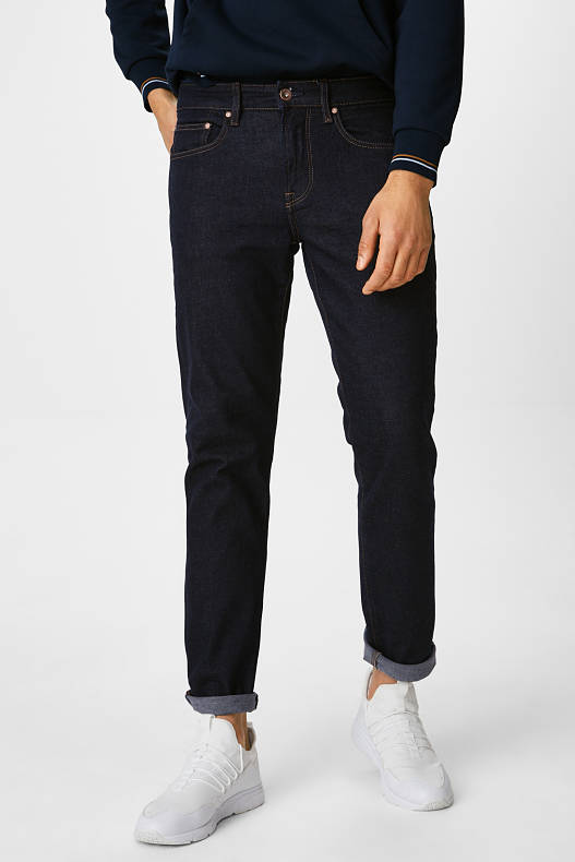 Bărbați - Slim jeans - denim-albastru închis