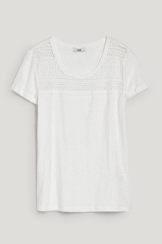 Soldes - T-shirt - blanc