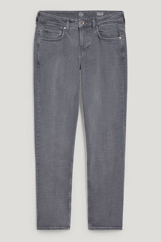 Muži - Straight jeans - LYCRA® - džíny - šedé