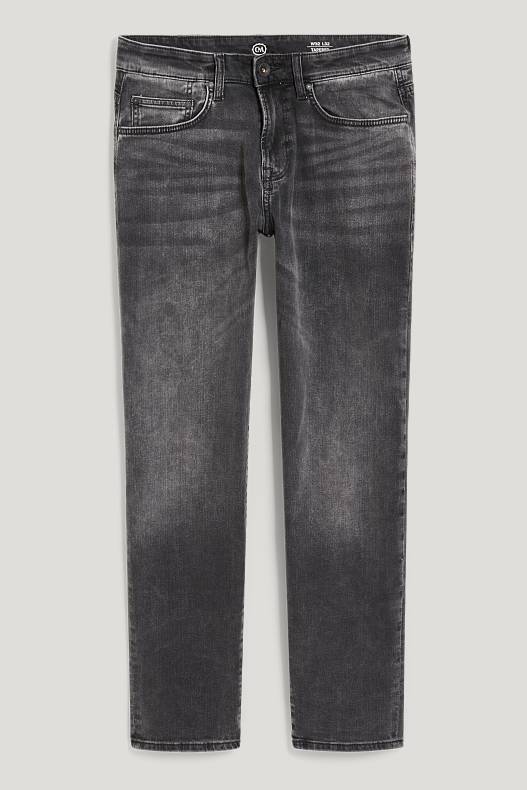 Bărbați - Tapered jeans - LYCRA® - negru melanj