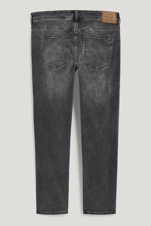 Uomo - Tapered jeans - LYCRA® - nero melange