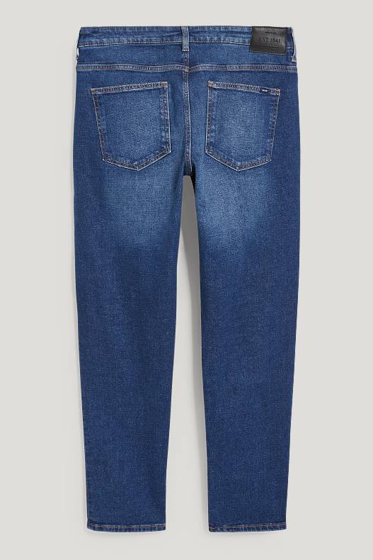 Muži - Tapered jeans - džíny - tmavomodré