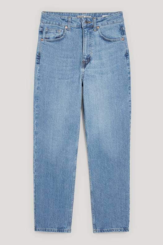 Promoții - Premium Denim by C&A - straight jeans - high waist - denim-albastru deschis