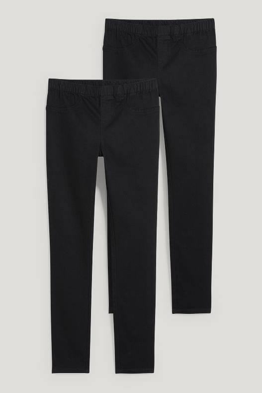 Dones - Paquet de 2 - jeggings jeans - negre