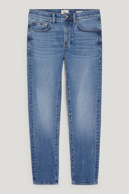 Bărbați - Tapered jeans - LYCRA® - denim-albastru