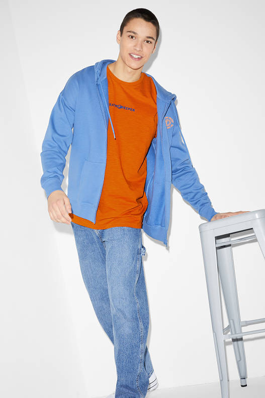 Homme - T-shirt - orange foncé