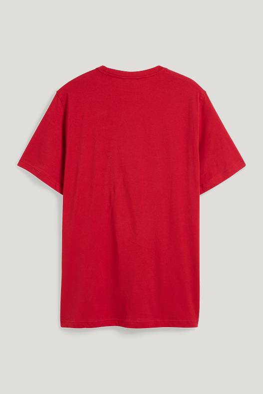 Sale - T-shirt - rosso scuro