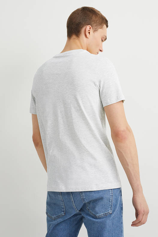 Uomo - T-shirt - grigio chiaro melange