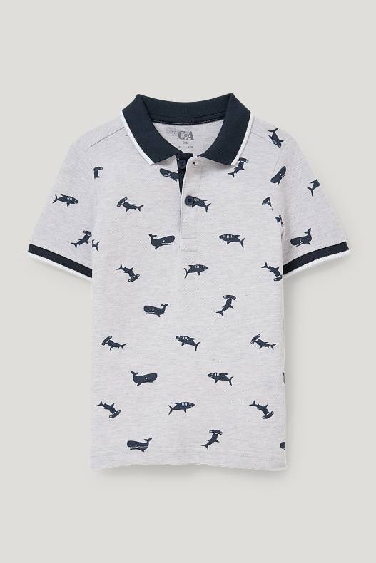 Infants - Polo - estampat - gris clar jaspiat