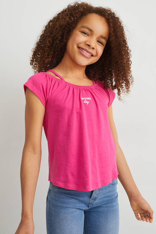 Enfant - Lot de 3 - T-shirt - rose