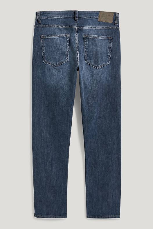 Muži - Straight jeans - LYCRA® - džíny - tmavomodré
