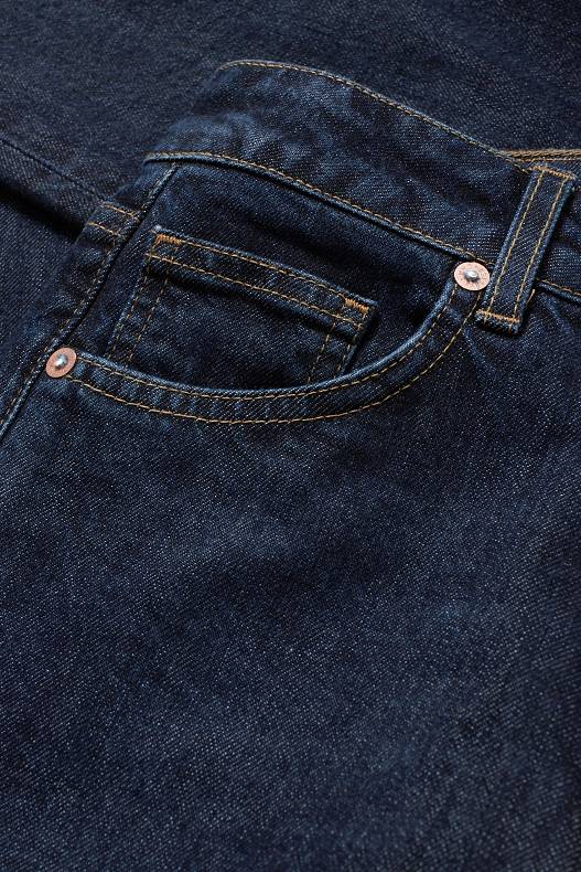 Tendència - Straight jeans - high waist - texà blau
