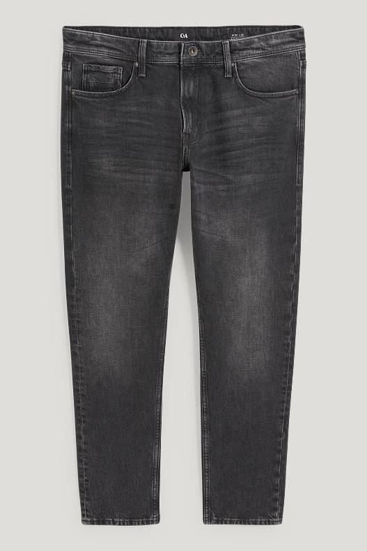 Uomo - Slim tapered jeans - LYCRA® - nero