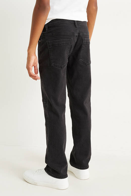 Tendència - Straight jeans - texà gris