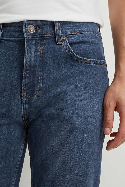 Tendință - Straight jeans - LYCRA® - denim-albastru închis
