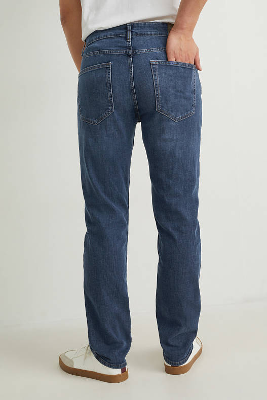 Homme - Straight jean - LYCRA® - jean bleu foncé