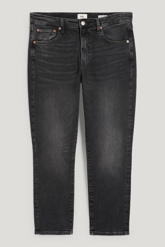 Tendència - Relaxed tapered jeans - texà gris fosc