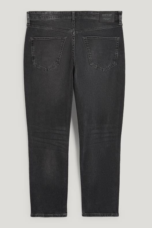 Homes - Relaxed tapered jeans - texà gris fosc