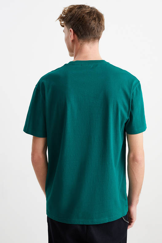 Homme - T-shirt - vert foncé