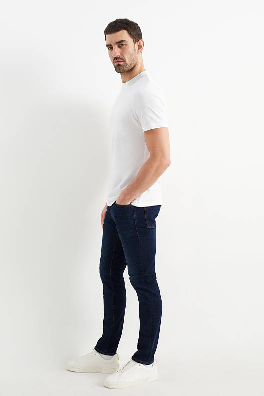 Muži - Skinny jeans - LYCRA® - džíny - tmavomodré