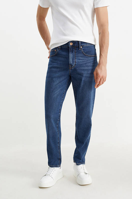 Bărbați - Tapered jeans - LYCRA® - denim-albastru închis