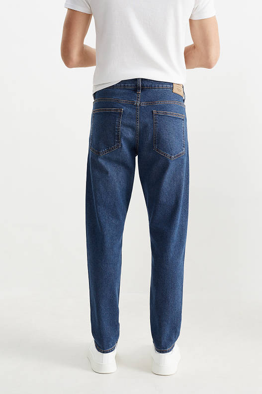 Muži - Tapered jeans - LYCRA® - džíny - tmavomodré