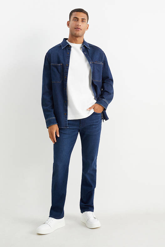 Muži - Premium Denim by C&A - straight jeans - džíny - tmavomodré