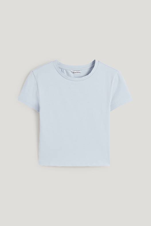 CLOCKHOUSE - CLOCKHOUSE - T-shirt court - bleu clair