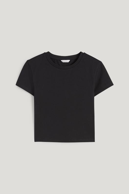 Femme - CLOCKHOUSE - T-shirt court - noir